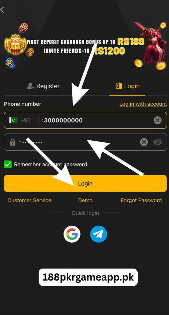 188pkr login apk