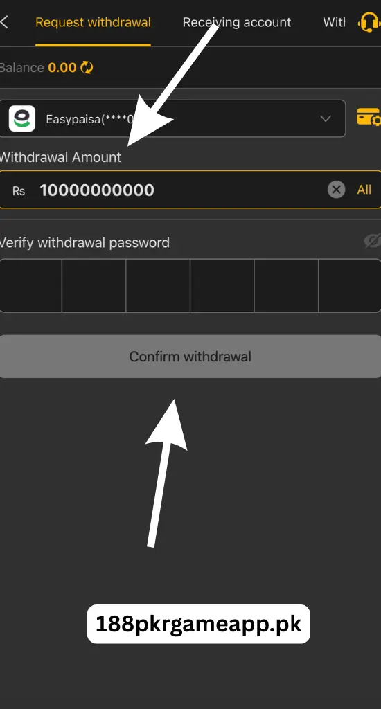 188pkr game app withdrawal